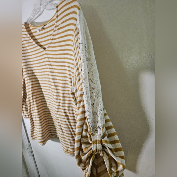 🛍 Cato V Neck Top 3/4 Sleeve 18/20 - Picture 3 of 4